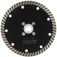 Алмазный диск с фланцем 125*М14*10*3.0мм Turbo Strong СТД-18200125