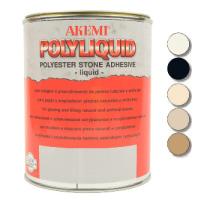 Клей полиэфирный жидкая шпатлевка Akemi Poly-Liquid темно-бежевая 10156