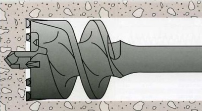 Проломной бур SDS MAX 55x600мм по бетону